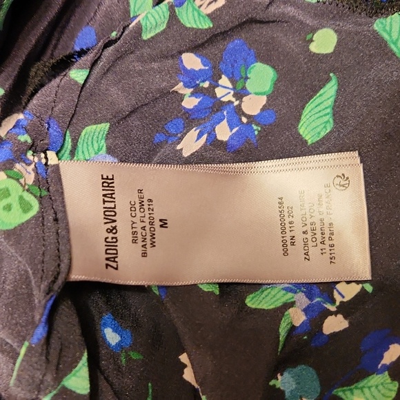 Zadig & Voltaire printed Floral silk Midi Dress - Picture 5 of 5